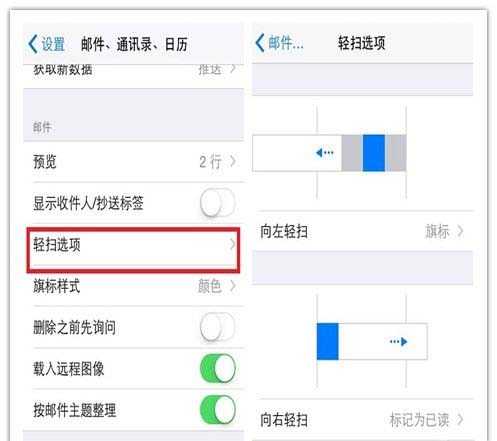 iOS 8郵件應用自定義輕掃手勢做快捷操作 iOS 8郵件應用自定義輕掃手勢做快捷操作