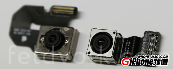 iPhone 6主鏡頭(左),iPhone 5s主鏡頭(右)