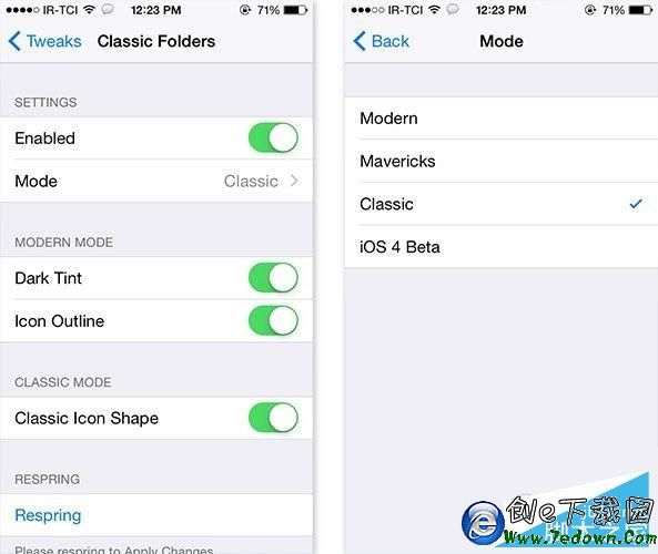iOS7/8越獄不用降級 裝ClassFolders插件可回歸iOS6風格 iOS7/8越獄不用降級 裝ClassFolders插件可回歸iOS6風格