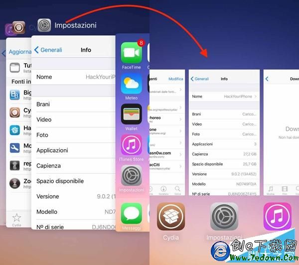 ios9越獄插件LegacySwitcher：哭喊著重回iOS8多任務界面