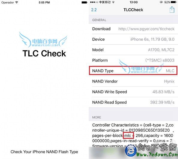 iPhone6s怎麼看閃存 查詢iPhone6s閃存是TLC還是MLC方法