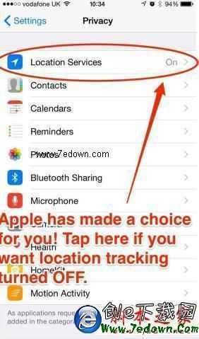 ios8默認追蹤功能怎麼關閉 ios8默認追蹤功能關閉教程