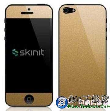 為iPhone5S貼一層土豪金貼紙