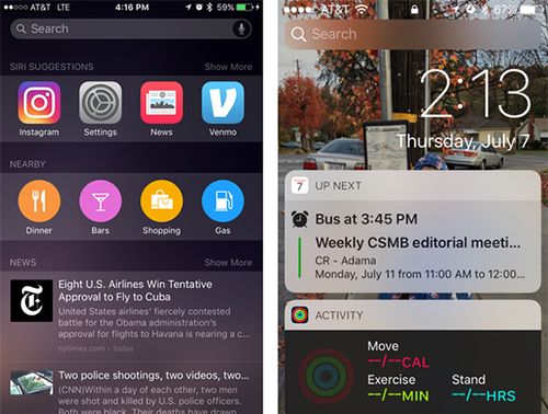 iOS 10全新鎖屏界面可操作性高不高,試試便知!