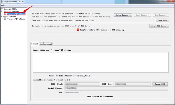 如何使用TinyUmbrella(小雨傘)備份SHSH 如何使用TinyUmbrella(小雨傘)備份SHSH