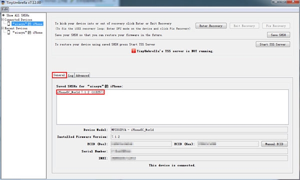 如何使用TinyUmbrella(小雨傘)備份SHSH 如何使用TinyUmbrella(小雨傘)備份SHSH