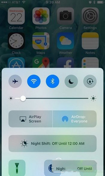 蘋果ios10控制中心有哪些功能