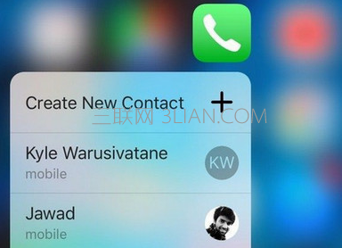 3d touch如何添加聯系人到快捷菜單