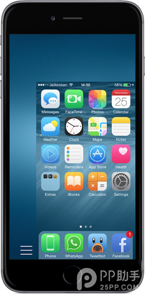 試試這款iPhone6單手操作插件