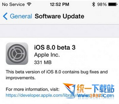 ios8 beta3激活出錯