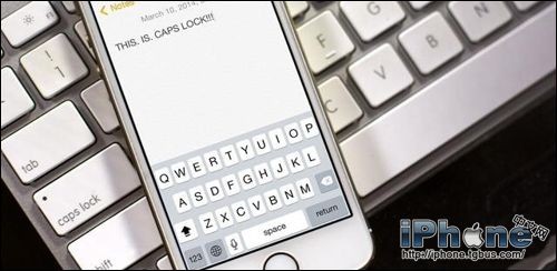 iOS 7.1如何使用大小寫鎖定鍵