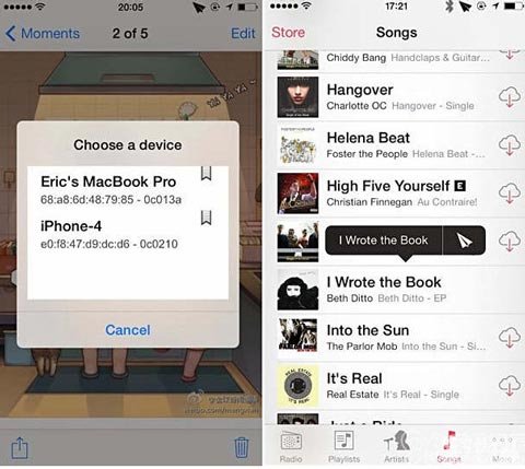 AirBlue Sharing藍牙傳輸支持iOS7和5s