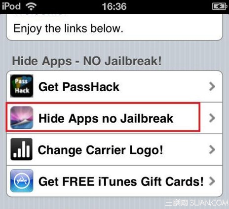 不越獄如何隱藏iOS官方內置應用