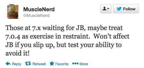 騰訊數碼訊(編譯:徐蕭梓丞)iOS7系統自從發布以來就不斷曝出各種各樣的漏洞,而蘋果公司也不斷的推出新版本來不斷的修復這些漏洞。今天,蘋果公司剛剛發布了最新的iOS7.0.4(版本號11B554a)版本來繼續修復系統中存在的bug。