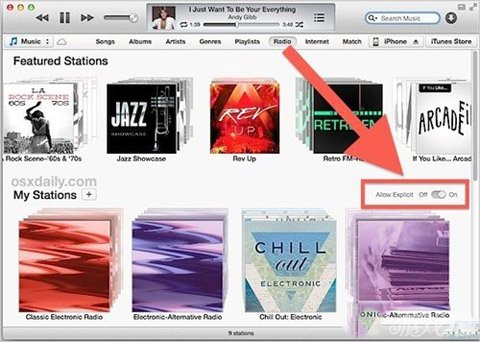 如何關閉iTunes Radio歌詞自動過濾功能