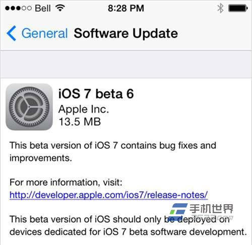 蘋果ios7 beta6升級方法