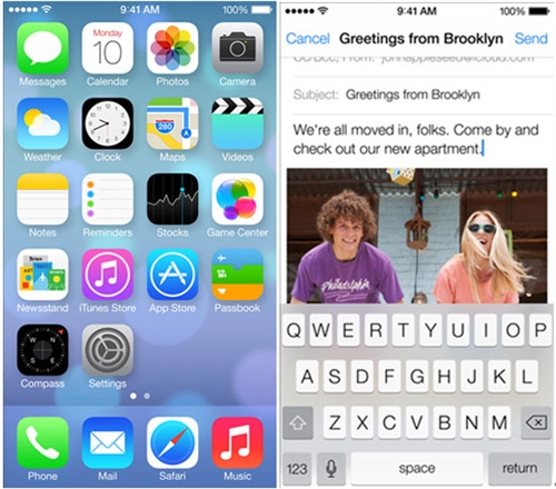 IOS7全新設計的UI和交互