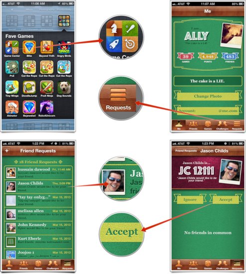 iOS系統小技巧:通過游戲中心處理朋友邀請