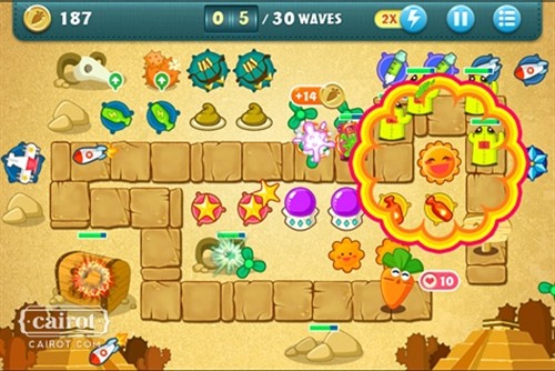 凱羅天下iOS游戲保衛蘿卜 引爆Q版塔防