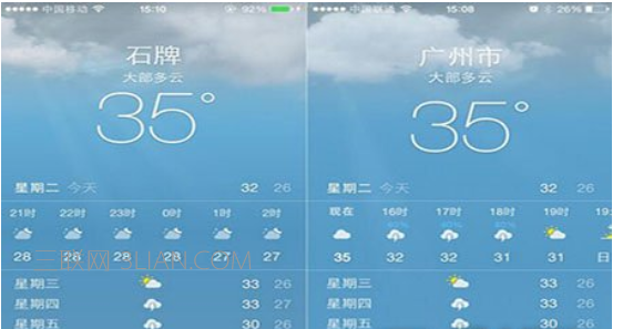 如何在iOS8天氣應用中新增多項指標